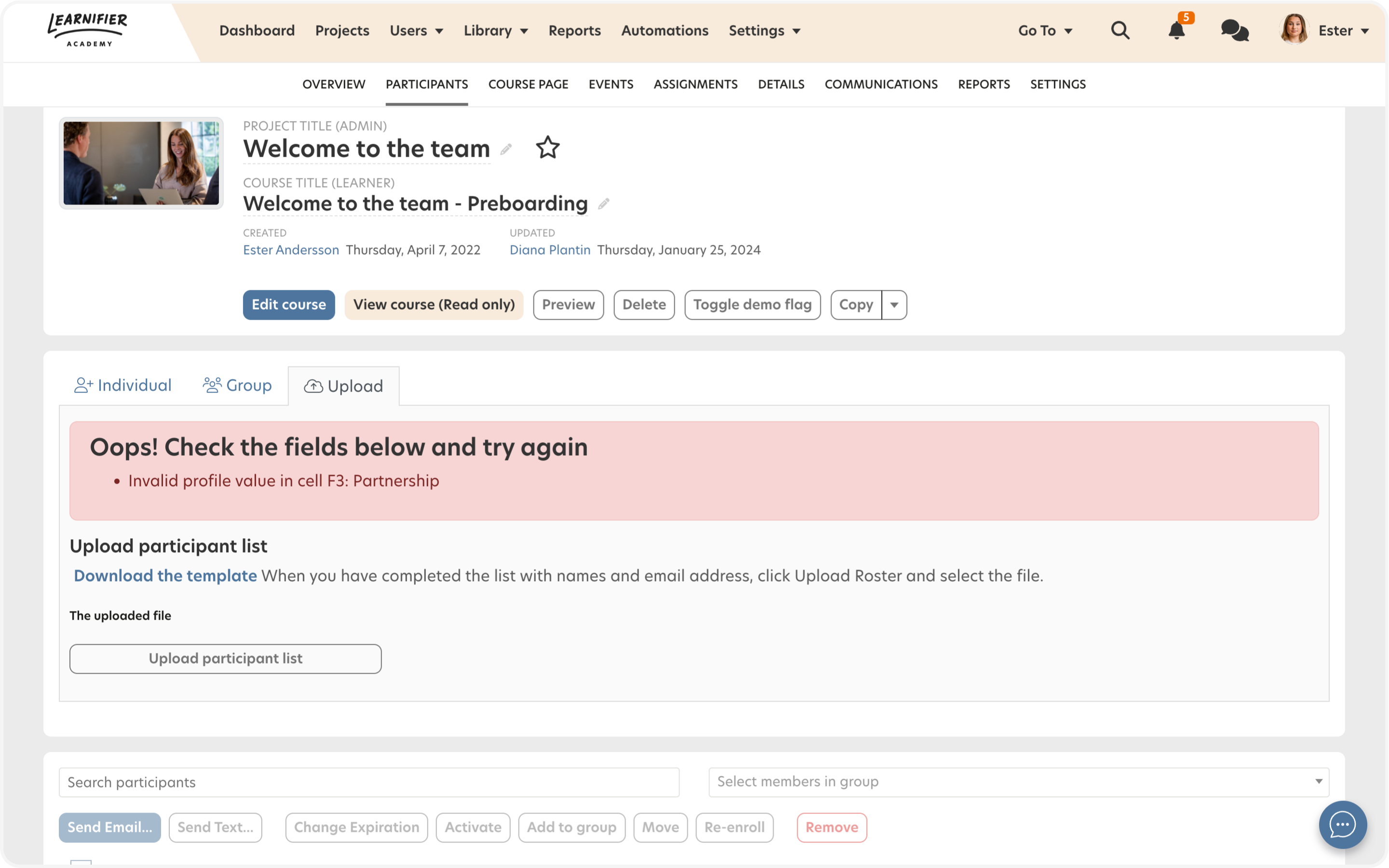 Why can’t I upload a roster? Kunskapsbas / Felsökning Help Desk